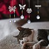 4Pcs 4 Style Glass Chandelier Suncatchers Prisms Chakra Hanging Pendant AJEW-SZ0002-27-3