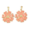 304 Stainless Steel Enamel Pendants STAS-P438-12E-G-1