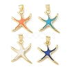 Brass Enamel Pendants KK-CBA6938-16G-1