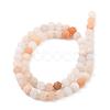 Natural Pink Aventurine Beads Strands X-G-Q462-6mm-13-3