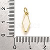 Brass Enamel Charms KK-C106-02G-4