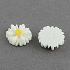 Flatback Hair & Costume Accessories Ornaments Resin Flower Daisy Cabochons X-CRES-Q101-01-1