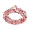 Natural Strawberry Quartz Chip Bead Strands X-G-M205-56-4