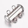 Tarnish Resistant 304 Stainless Steel Slide Lock Clasps STAS-G071-51P-2