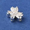 Brass Micro Pave Clear Cubic Zirconia Beads KK-G503-13S-2