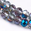 Electroplate Glass Faceted Rondelle Beads Strands EGLA-D020-3x2mm-22-3