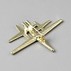 Alloy Rhinestone Lapel Pin Brooches for Backpack Clothes JEWB-WH0051-013G-2