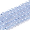 Grade A Natural Blue Chalcedony Beads Strands G-F222-29-10mm-1-1
