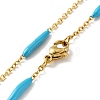 Enamel Bar Link Chain Necklace STAS-B025-02G-02-2