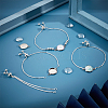 DIY Blank Dome Link Slider Bracelet Making Kit DIY-NB0008-12-4