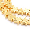 Electroplate Non-magnetic Synthetic Hematite Beads Strands G-L485-15C-G-2