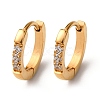 304 Stainless Steel Clear Cubic Zirconia Hoop Earrings EJEW-D331-18B-G-2