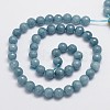 Natural Malaysia Jade Bead Strands G-A147-8mm-A01-2