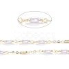 Handmade CCB Plastic Imitation Pearl Beaded Chains CHC-M021-29LG-2