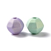 Spray Painted ABS Plastic Beads KY-G025-10-3