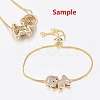 Brass Micro Pave Grade AAA Cubic Zirconia Pendants ZIRC-G090-71P-NR-3