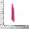 Electroplated Natural Quartz Pendants G-P315-B01-05P-3