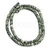 Natural Green Spot Jasper Beads Strands G-L635-A20-4x2mm-4