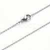 Non-Tarnish 304 Stainless Steel Cable Chain Necklace NJEW-S420-008C-P-2
