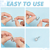 8Pcs Brass Bead Cage Pendants KK-GA0002-49-3