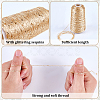 2 Rolls 2 Colors Polyester Sparkle Sequin Yarn OCOR-CY0002-52B-5