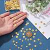 500Pcs 5 Styles Alloy Wavy Spacer Beads KK-SZ0006-31-2
