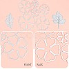 4Pcs 4 Styles Carbon Steel Cutting Dies Stencils DIY-GF0007-21-7