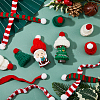 48Pcs 6 Style Christmas Mini Knitting Wool Yarn Scarf & Hats AJEW-FH0003-79-3