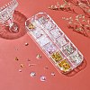 488Pcs 12 Styles Plastic Brass Ear Nuts FIND-YW0005-03-4