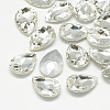 Pointed Back Glass Rhinestone Cabochons RGLA-T081-10x14mm-01-1