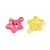 Spray Painted Alloy Pendants PALLOY-N181-29-2