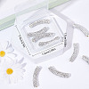 10Pcs Brass Middle East Rhinestone Beads RB-SC0001-08-7