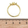 Brass Micro Pave Cubic Zirconia Finger Rings RJEW-C163-05G-5