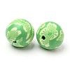 Handmade Polymer Clay Beads X-FM12mmY-3
