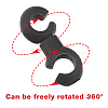 40Pcs 2 Colors Resin Bicycle Cable Buckles FIND-HY0002-91-4