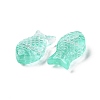 Transparent Spray Painted Glass Beads GLAA-I050-10C-2