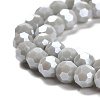 Electroplate Opaque Glass Beads Strands LS-EGLA-A035-P6mm-A22-3