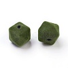 Flocky Acrylic Beads OACR-I001-C01-2