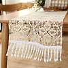 Polyester & Imitation Pearl Beaded Tassel Ribbon OCOR-XCP0002-82-7