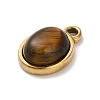 Natural Tiger Eye Pendants STAS-R009-04G-03-2