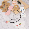 CRAFTDADY 220Pcs 11 Styles Paper Necklace Display Cards CDIS-CD0001-03-12