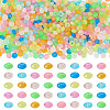 500Pcs Luminous PS Plastic Beads FIND-TA00009-13C-1