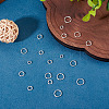 20Pcs 5 Styles 925 Sterling Silver Split Rings STER-TA0001-49-5