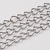 Tarnish Resistant 304 Stainless Steel Twisted Chains Y-CHS-A003K-0.6mm-1