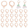 50Pcs Brass Huggie Hoop Earring Findings KK-PH0005-25-1