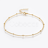 304 Stainless Steel Anklets AJEW-H013-04G-1