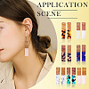 14Pcs 7 Colors Opaque Resin & Walnut Pendants RESI-TA0003-50-9