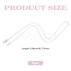 Brass Chain Zipper Helpers HJEW-LP00026-2