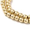 Electroplate Non-magnetic Synthetic Hematite Bead Strands G-Q466-6mm-04-3