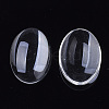 Transparent Glass Cabochons GGLA-R022-18x25-B-4
